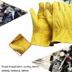 JJ-5002 Genuine Leather Safety Gloves, Outdoor Riding/Gardening, Size S - 6