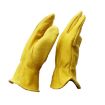 JJ-5002 Leather Safety Gloves for Riding & Gardening, Size L - 3