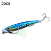 PROBEROS LF103 Metal Sea Fishing Bait 3 PCS, 10g with Hook - 1