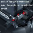Sumi-tap STP-0058 3-in-1 Magnetic Car Phone Holder - Blue - 5