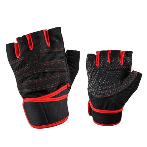 ST-2120 XL Red Anti-Slip Gym Exercise Gloves - Fitness Equipment - 1