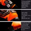 Ailsports ST5511 Goalkeeper Gloves, Size 7, Thick Latex, Fluorescent Green - 6
