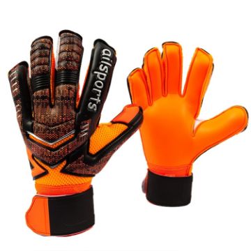 Ailsports ST5511 Goalkeeper Gloves, Size 11, Orange, Latex Protection - 1
