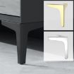 Metal TV Cabinet Sofa Leg - LH-J0016, 10cm Height (Titanium) - 7