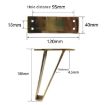 Matte Black 18cm Sofa TV Cabinet Support Legs - LH-GB0001 Load-Bearing - 3