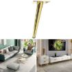 Cone Round Tube Furniture Support Legs - Oblique Cone 10cm (Titanium) - 1