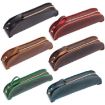 Vintage Handmade Genuine Leather Zipper Pencil Case W-T18 (Coffee) - 2