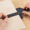 T072 Multifunctional Aluminum Alloy Woodworking T Type Marking Ruler - 6