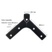 Metal Furniture Support Legs LH-FJ0039, 12cm Height, Gun Black Finish - 3