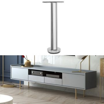 Adjustable Stainless Steel Furniture Legs, 30cm Height, Silver LH-TJ003 - 1