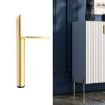 Cylindrical Metal Furniture Support Legs 15cm Titanium LH-D012-01 - 1