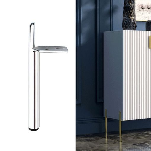 Cylindrical Metal Furniture Support Legs 20cm - Bright Color LH-D012-01 - 1
