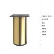 Thickened Stainless Steel Furniture Support Legs 8cm Matte Black - 4