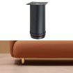 Thickened Stainless Steel Furniture Support Legs 10cm Matte Black - 1
