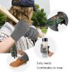 Large Grey Sports Fitness Training Gloves - Joint Protection & Warmth - 6