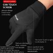 Large Black Velvet Anti-Slip Outdoor Sports Gloves - 3