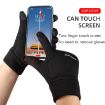 Large Black Velvet Anti-Slip Outdoor Sports Gloves - 6