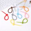 Silicone Data Cable Storage Straps - 20 PCS Blue Cable Organizer - 6