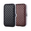 Stainless Steel Nail Trimming Grooming Set - Dark Brown - 3