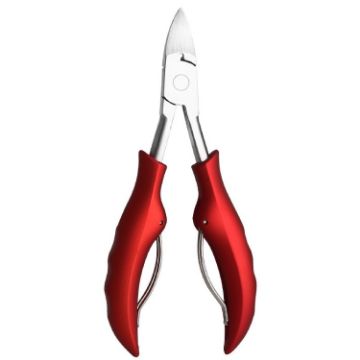 Stainless Steel Nail Clippers & Olecranon Pliers Set - Red ABS Handle - 1