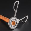 C889 Black Stainless Steel Windmill Round Cigar Cutter - 6