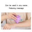 Silicone Muscle Massage Ball with Suction Cup - Purple - 5