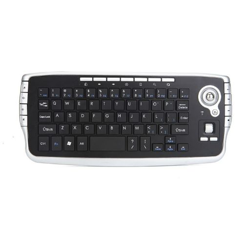 MY-10 Mini Wireless Trackball Keyboard & Mouse Set, 78 Keys, 1200 DPI - 1