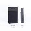 RFID Aluminum Alloy Coin Card Holder - Anti-Degaussing (Silver Purple) - 3