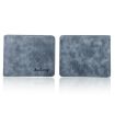 Baellerry BLR1152 Men's Vintage Frosted Two Fold Wallet - Gray Horizontal - 4