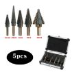 Pagoda Drill Bit High Speed Steel Triangle Handle 5-in-1 Set - 5