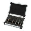 Pagoda Drill Bit High Speed Steel Triangle Handle 5-in-1 Set - 7