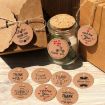 Kraft Paper Gift Tags 100pcs with 20m Hemp Rope (L-03) - 6