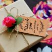 100pcs Kraft Paper Gift Tags with 20m Hemp Rope (L-07) - 5