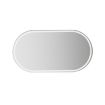 High-Definition Oval Stainless Steel Sun Visor Makeup Mirror Small - 3