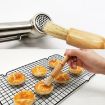 Wooden Handle Coffee Grinder & BBQ Pig Bristle Cleaning Brush (Floral) - 6