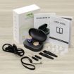 Red Blue Hearing Aid Amplifier with Black Charging Bin - Double Machine - 7
