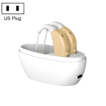 Elderly Hearing Aid Sound Amplifier, US Plug, Skin Color, Dual Machine - 1