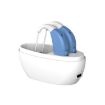Elderly Hearing Aid Sound Amplifier - EU Plug, Blue & White Charging Bin - 2