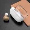 Portable Rechargeable Hearing Aid, Elderly Sound Amplifier, EU Plug, Skin Color - 2