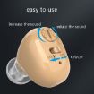 Portable Rechargeable Hearing Aid, Elderly Sound Amplifier, EU Plug, Skin Color - 5