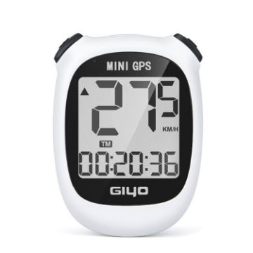 GIYO M3 White LCD Bike GPS Computer Wireless Stopwatch Velocimeter - 1