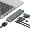 7-in-1 100W USB 3.1 Hub with 4K HDMI, Card Reader, 20V PD Converter (Gray) - 1