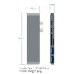 7-in-1 100W USB 3.1 Hub with 4K HDMI, Card Reader, 20V PD Converter (Silver) - 3