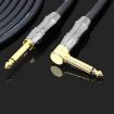 KGR 6m Guitar Cable Keyboard Drum Audio Cable Elbow Straight Jack - 2