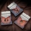 17-Tone Radian Design Portable Finger Piano - Couple Deer Theme - 7
