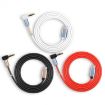 5 PCS Type-C to 3.5mm Male Elbow Audio Adapter Cable 1m White - 2