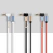 5 PCS Type-C to 3.5mm Male Elbow Audio Adapter Cable 1m White - 3
