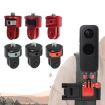 1/4 Inch Screw Converter Tripod Adapter for Sport Camera - Black/Red - 2