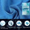 Summer Fitness Cold Sports Towel 30x80cm - Ice Cold, Bright Orange - 4