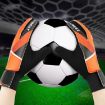 Kids Goalkeeper Gloves Size 6 - Latex Anti-Collision, Orange - 7